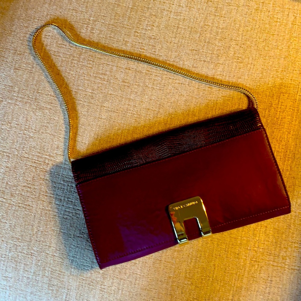 NWOT Vince Camuto Leather Clutch